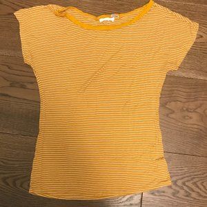 Yellow & White striped shirt